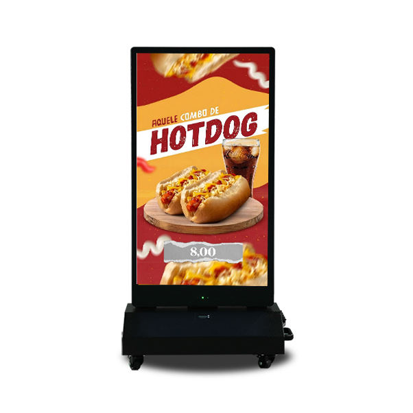55 Inch Portable Double Side Outdoor Digital Signage – Weatherproof Dual Screen for Restaurant Entrance Ads, Sidewalk Promotion & Event Display