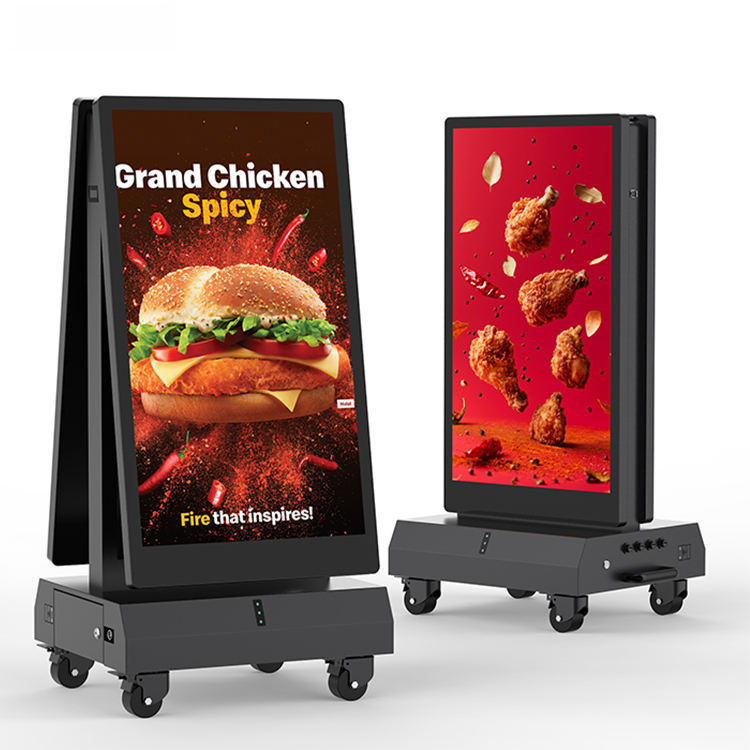 43 Inch Portable Double Sided Outdoor Display – High Brightness Digital Signage for Entrance Ads, Wall Advertising Alternative & Sidewalk Promotion
