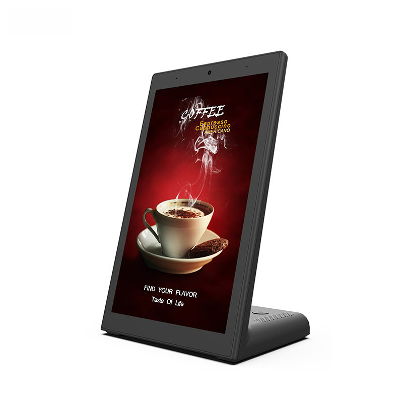 10.1 Inch L Shape Tabletop Digital Menu Board – Portable Indoor Display for Cafe, Fast Food & Diner | Table Side Ordering & Counter Promotion Screen