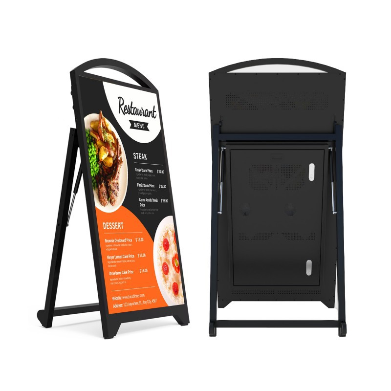 43 49 Inch Portable Indoor Digital Signage – Lightweight Tablet Display for Restaurant Menu Board, Table Side Ordering & Counter Promotional Advertising