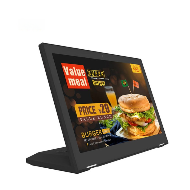 13.3Inch L Shape Restaurant Digital Signage – Desktop Tablet for Menu Display, Table Side Ordering & Entrance Ads | Compact for Tight Corners