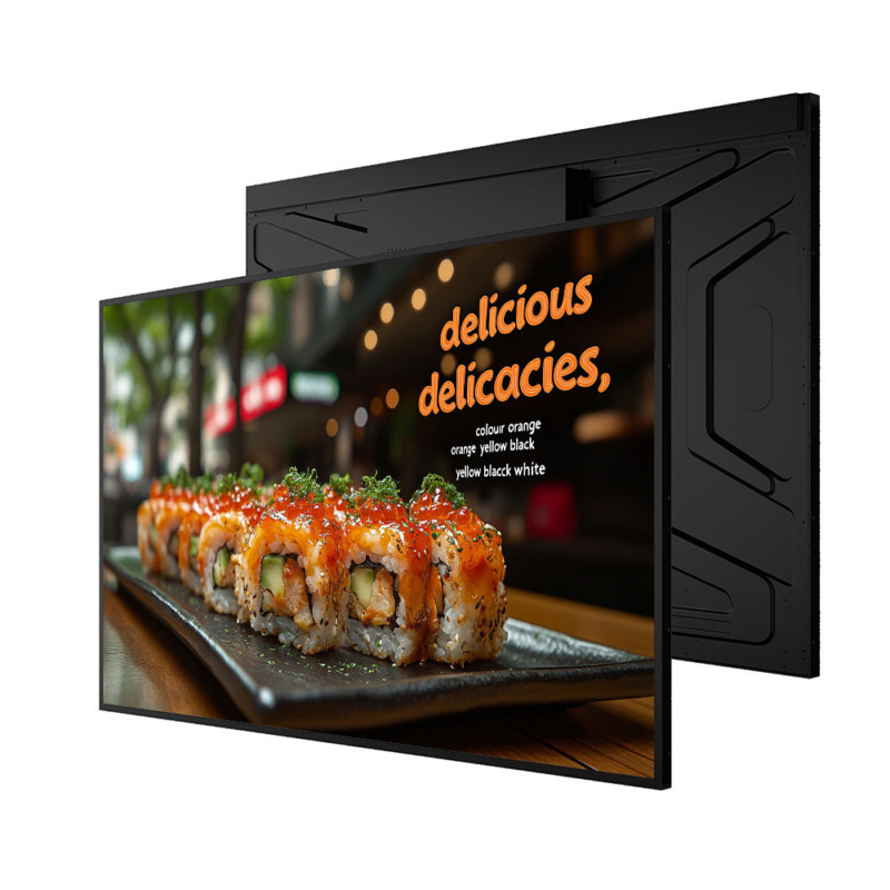 43 Inch Indoor Wall Mounted Digital Signage for Restaurants – Promotional Wall Display for Dynamic Menu, Table Ordering & Lobby Advertising | Android Player Included