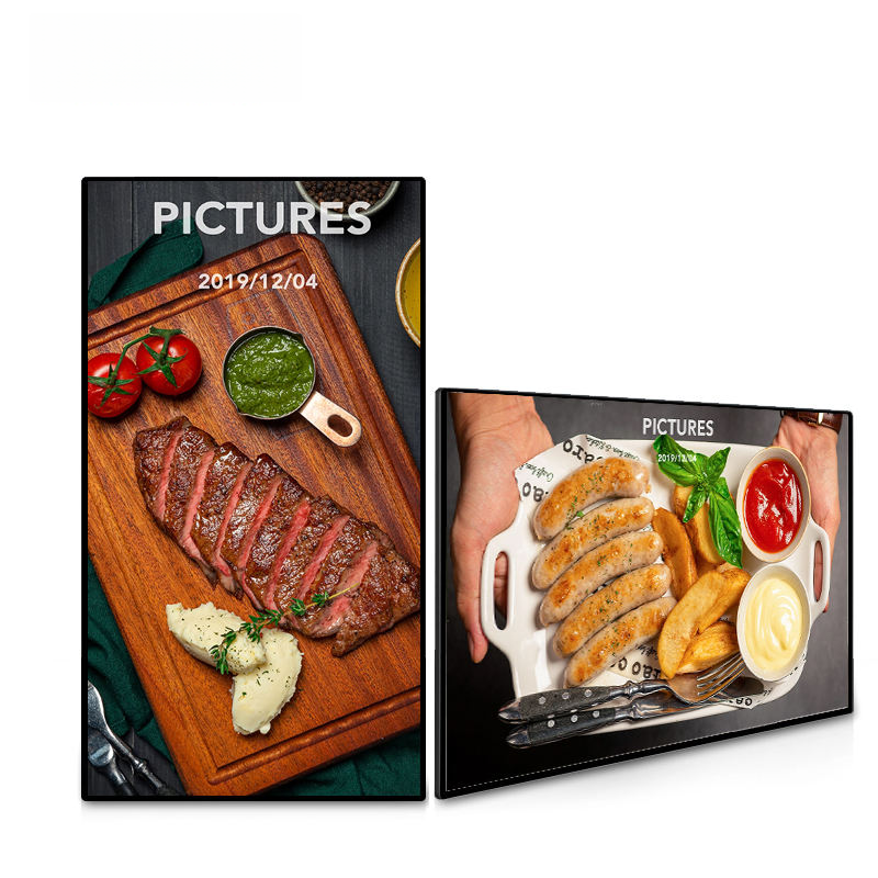 32 43 55Indoor Wall Mounted Digital Signage for Restaurants – Promotional Wall Display for Dynamic Menu, Table Ordering & Lobby Advertising | Android Player Included