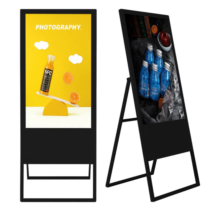 32 Inch Portable Indoor Display for Restaurants – Corded Digital Menu Board for Fast Food Counter, Cafe Table & Lobby Advertising | AC Powered