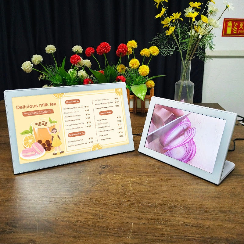17.3 Inch L Shaped Desktop Tablet Display – Restaurant Digital Signage for Menu Ordering, Counter Payment & Table Side Promotion | Space Saving Design